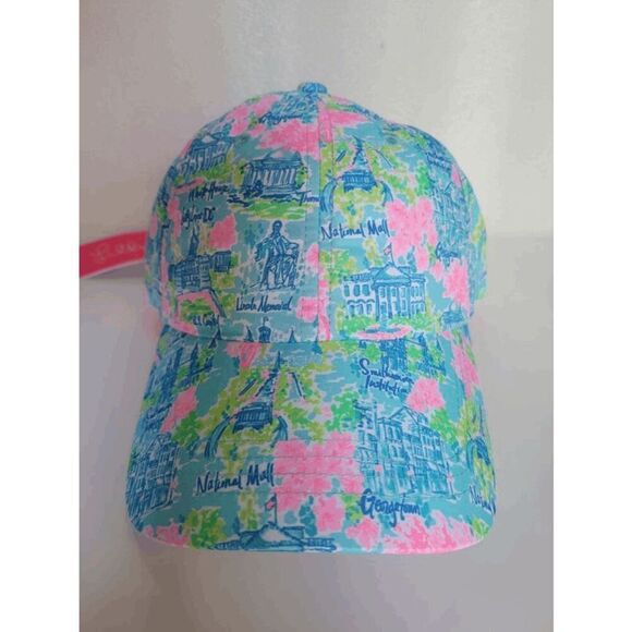 🌴☀️🏖 NWT LILLY PULITZER Women’s Run Around Hat Lilly Loves DC - Picture 10 of 16